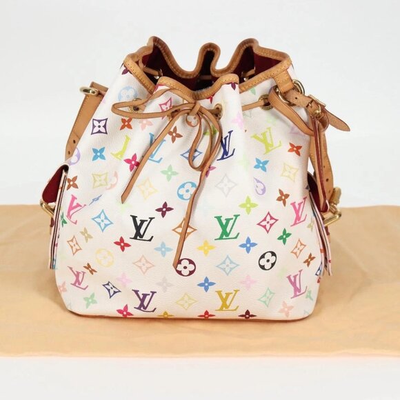 LOUIS VUITTON Monogram Multicolor Petit Noe Bag White M42229 LV Auth 121428AM - Picture 16 of 16